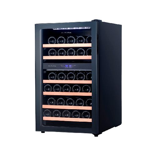 Enfriadora de vino vidrio negro 34 botellas Futura Plus FUT-EV32N