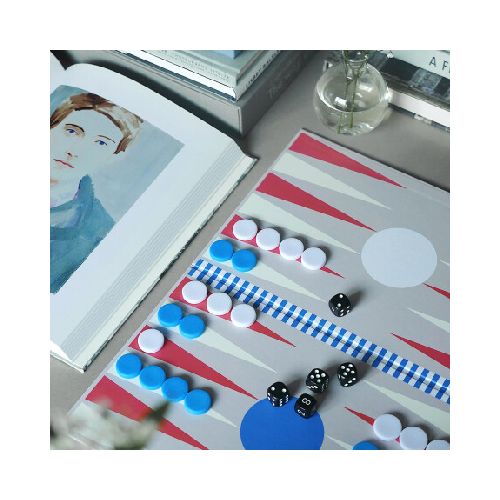 JUEGO DE MESA BACKGAMMON PLAY BLANCO