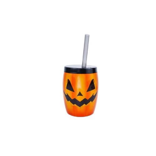 VASO HALLOWEEN CARA 0,3 LTS - NARANJA