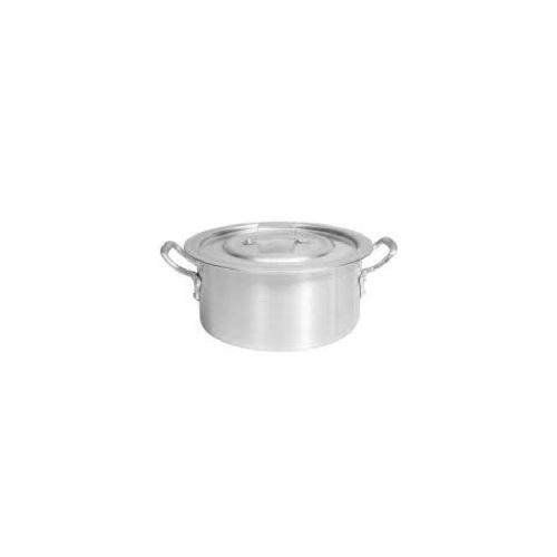 OLLA CACEROLA ALUMINIO 24CM 5,6 LITROS - PLATEADO