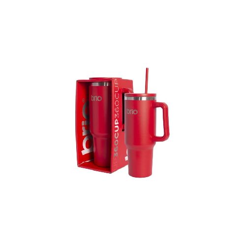 VASO TERMICO CON SORBITO 1200ML BRIO - ROJO