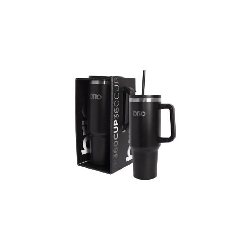 VASO TERMICO CON SORBITO 1200ML BRIO - NEGRO