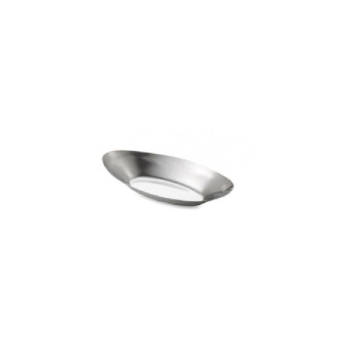 BOWL BANDEJA OVAL 15 X 7 CM - PLATA