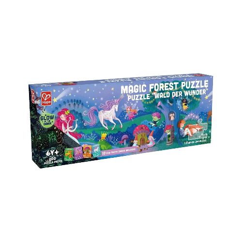 Puzzle Mágico Hape 200 Pzas - Bosque Unicornio