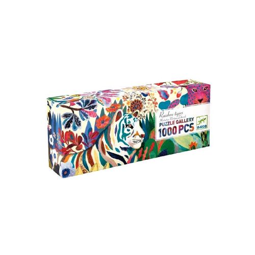 Puzzle Gallery Rainbow Tigers 1000 piezas Djeco