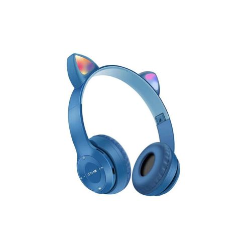 Auriculares RGB CAT Rosado Celeste Violeta Bluetooth AUX Y Tarjeta De Memoria — Game Stop