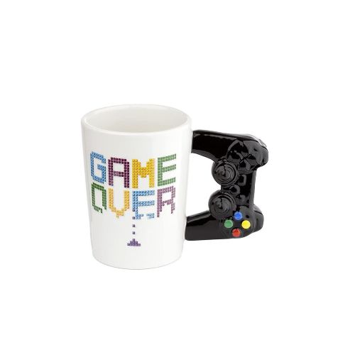 Taza Ceramica Game Over Joystick Retro — Game Stop