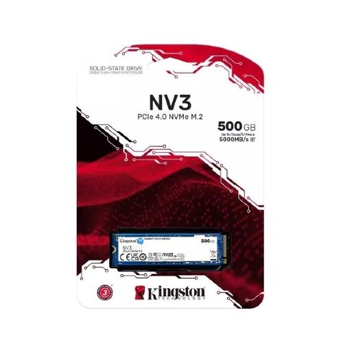 Disco SSD NV3 Kingston 500GB NVMe M.2 PCIe 2280 — Game Stop