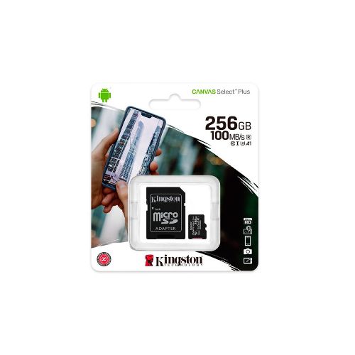 Memoria Micro SD 256GB Con Adaptador SD Kingston Canvas PLUS U3 Clase 10 — Game Stop