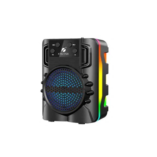 Parlante Bluetooth Inalambrico Recargable Con Luces LED USB FM TF 1720 — Game Stop