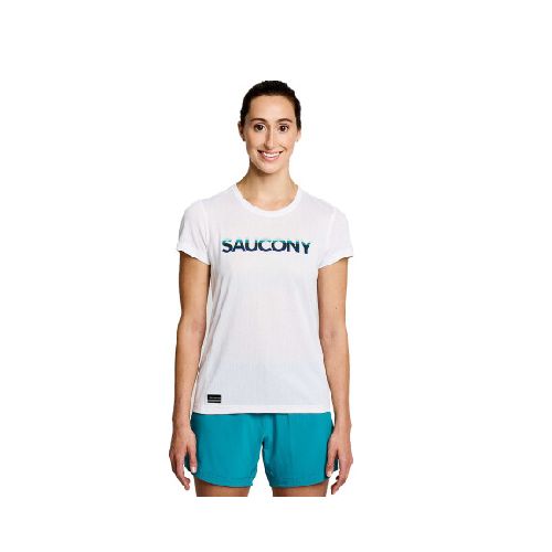 Remera Saucony de Dama - SAW800372WHA3 - WHITE GRAPHIC