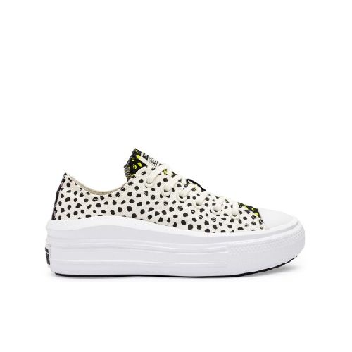 Championes Converse de Dama - ALL STAR MOVE - A01120C - EGRET/BLACK/WHITE