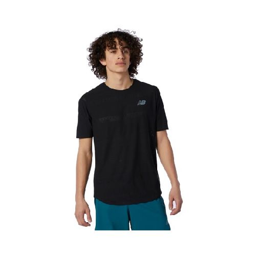 Remera New Balance de Hombre - Q SPEED JACQUARD - MT13277BK - BLACK