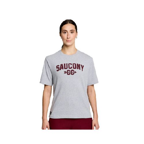 Remera Saucony Unisex - Recovery - SAU800050LGHA3 - LIGHT GREY HEATHER GRAPHIC