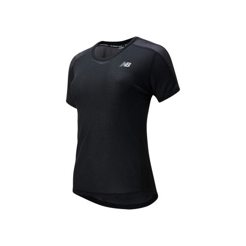 Remera New Balance de Dama - IMPACT RUN SS -WT01234BK - BLACK