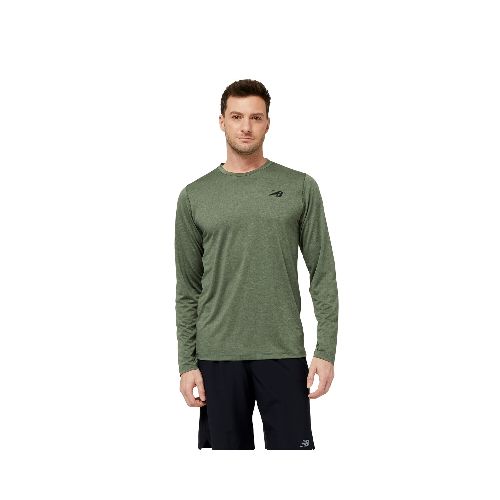 Remera New Balance de hombre - TENACITY SLEEVM - MT31097DO1 - GREEN