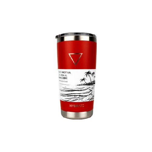 Vaso con Tapa Hydrate - V591RO - ROJO