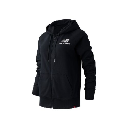 Campera New Balance de Dama - ESSENTIALS FULL ZIP -WJ03530BK - BLACK