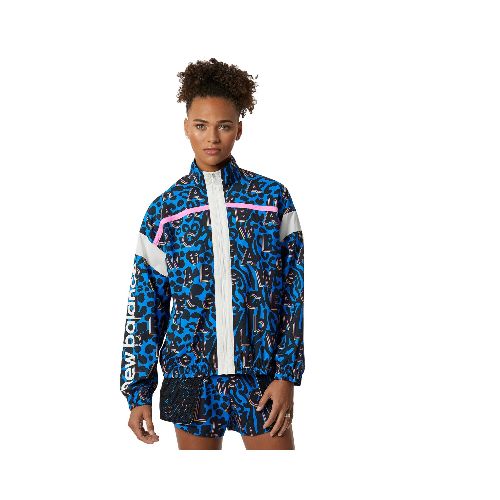 Campera New Balance de Dama - RELENTLESS PRINT - WJ13173SBU - BLUE