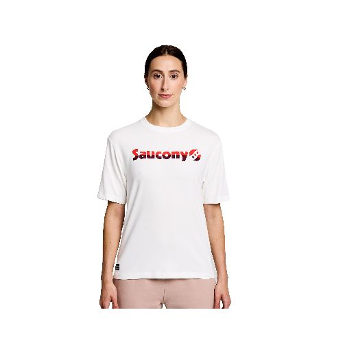 Remera Saucony Unisex - Recovery - SAU800050WHA3 - WHITE GRAPHIC