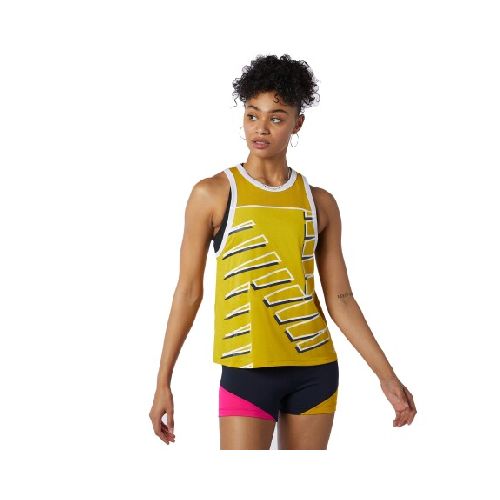 Musculosa New Balance de Dama - WT11239HGD - YELLOW