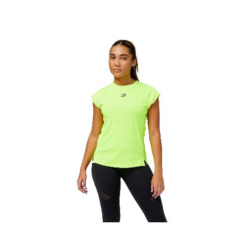 Remera de dama New Balance - WT23277PXG - GREEN