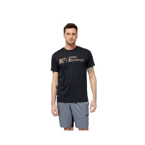 Remera New Balance de hombre - MT31074BK - BLACK