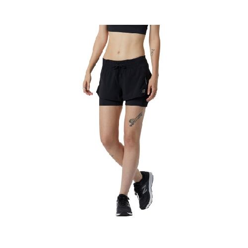 Short New Balance de dama - WS21270BK - BLACK