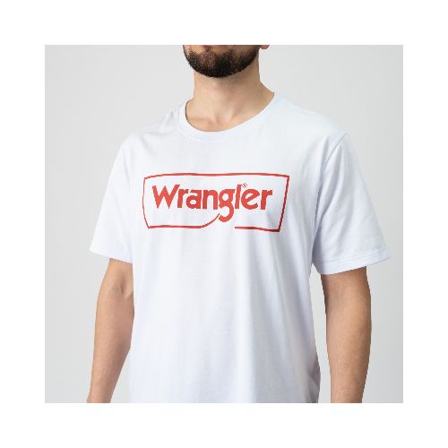 Remera Wrangler de Hombre - LOGO T-SHIRT - WM5500URBR - Sin color