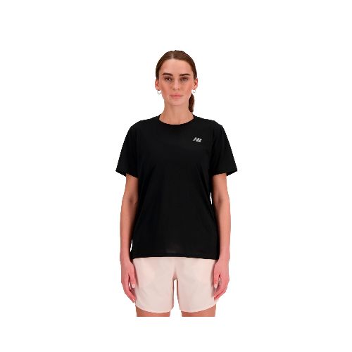 Remera New Balance de Dama - SHORT SLEEVE - WT41222BK - BLACK