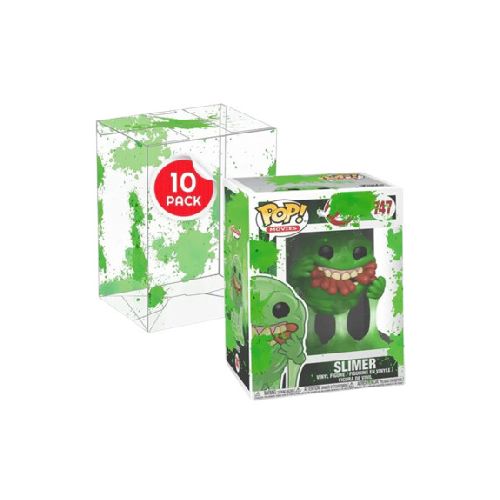 Protectores para Funko Pop - Pack x10 - Salpicadura Verde - 0,40mm *No incluye funko* 3701492101370