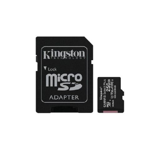 Tarjeta de memoria Micro SD 256 GB · Kingston Canvas 740617298710