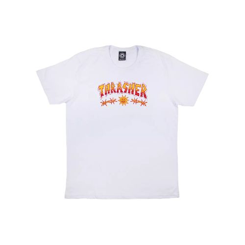 Remera Thrasher Esp Skecth - Blanco — La Isla / RACKS LTDA