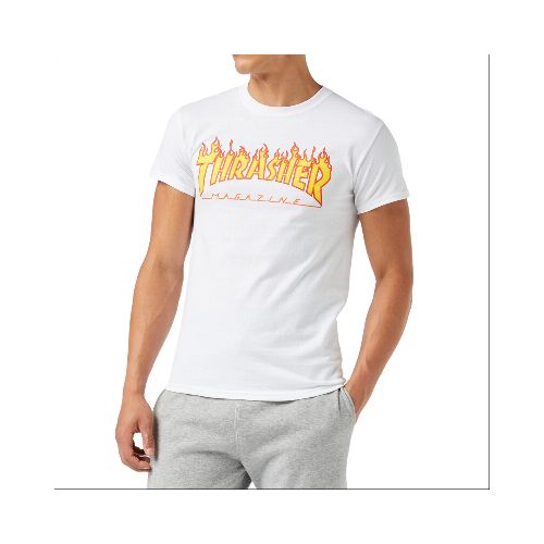 Remera MC Thrasher Men Flame Blanco — La Isla / RACKS LTDA