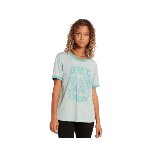 Remera Volcom Truly Ringer - Celeste — La Isla / RACKS LTDA