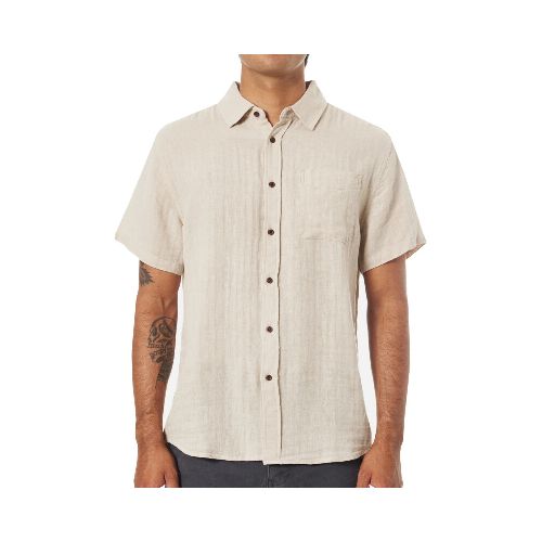 Camisa Katin Alan Solid Shirt Biege — La Isla / RACKS LTDA