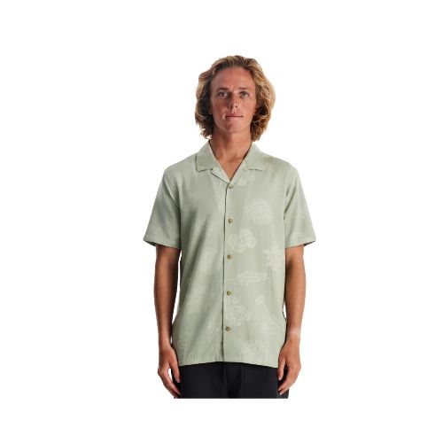 Camisa Roark Gonzo Ss Woven - Verde — La Isla / RACKS LTDA