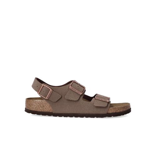 Sandalias Birkenstock Milano BF Nobuk Mocca Mujer — La Isla / RACKS LTDA