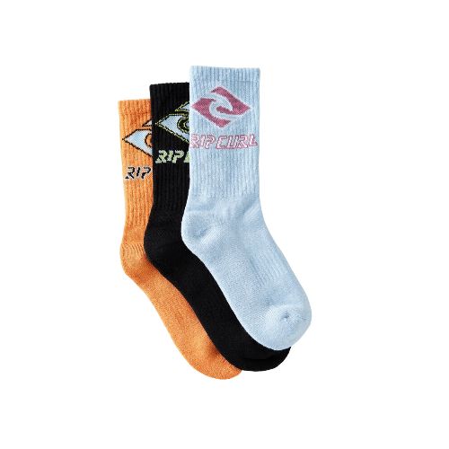 Medias Rip Curl Diamond Crew Sock 3-Pk - Boy — La Isla / RACKS LTDA