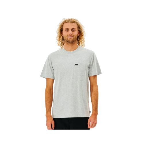 Remera MC Rip Curl Plain Pocket Tee - Gris — La Isla / RACKS LTDA