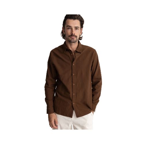 Camisa Rhythm Classic Linen Ls Shirt — La Isla / RACKS LTDA