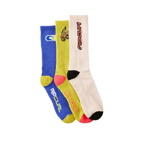 Medias Rip Curl Retro Crew Sock - 3 Pack — La Isla / RACKS LTDA