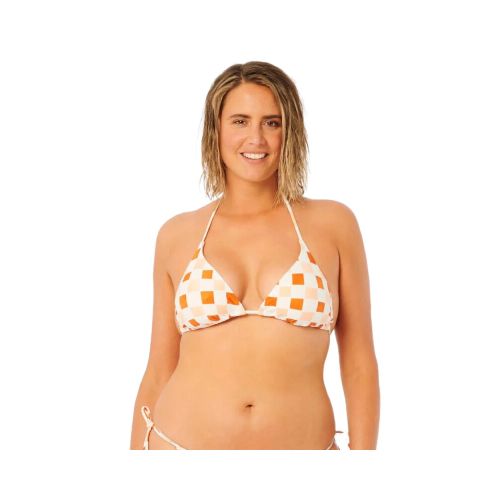 Bikini Rip Curl Surf Check Crop - Peach — La Isla / RACKS LTDA