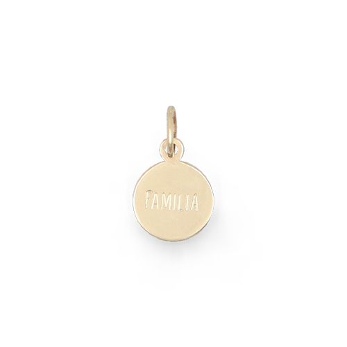 Medallita en oro 10K chica con grabado personalizado - Cindy Kleist Jewelry