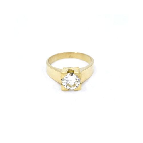 Anillo En Oro 18K Con Brillante — Facello Joyeros