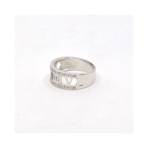 Anillo Oro 18K Blanco Y Brillantes — Facello Joyeros