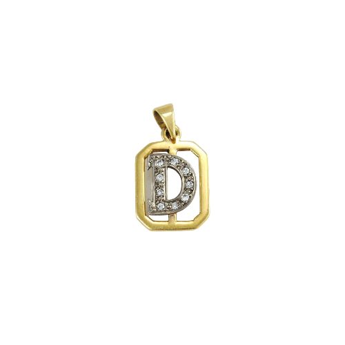 Dije Oro 18 K Y Brillantes — Facello Joyeros