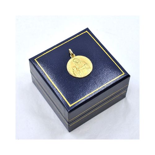 Medalla Religiosa Santa Anna En Oro 18K — Facello Joyeros