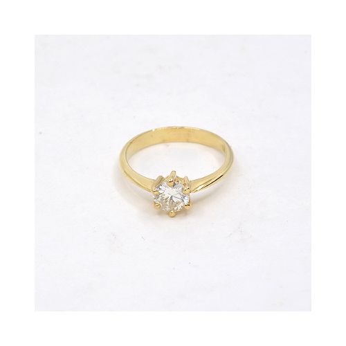 Anillo En Oro 18K Y Brillante — Facello Joyeros