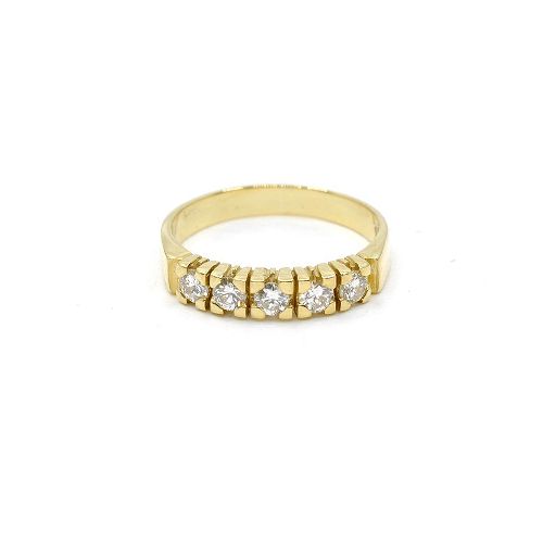 Anillo En Oro 18K Con Brillantes — Facello Joyeros